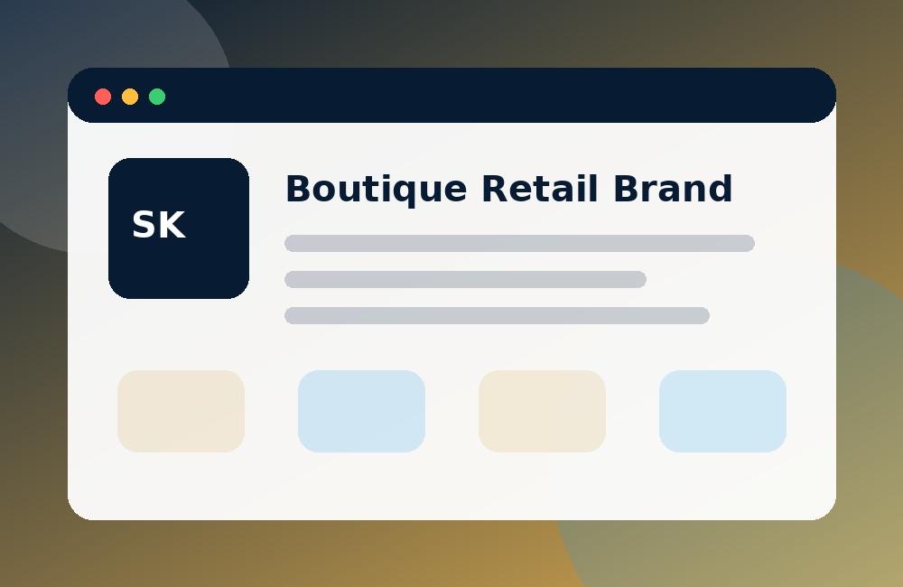 Boutique retail website demo preview